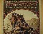 Winchester Big Game Rifle TIN SIGN Ram Hunting & ammo v