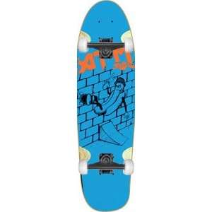 ATM Hot Dog Cruiser Complete Skateboard   7.75 Blue w/Black Trucks
