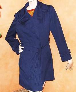   skirt coat navy blue womens short coat vintage 60s 70s medium large