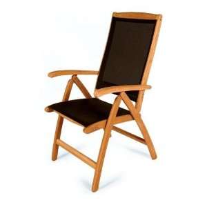  Textilene 5 Position Arm Chair   Pepper Patio, Lawn 