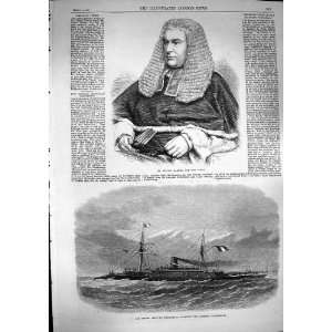   1868 Justice Hannen New Judge French Ship Rochambeau