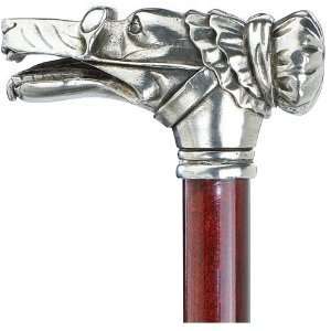   Collectible Red Riding Hood Wolf Pewter Walking Stick