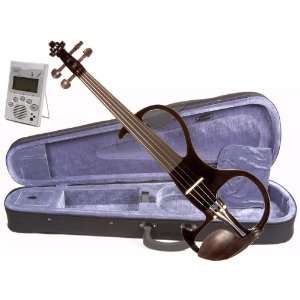  Music Basics Electric Violin with Free Tuner   4/4 Size 