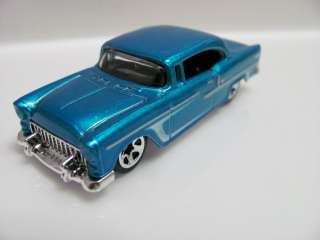 HOT WHEELS 2010 5 PK 55 CHEVY TM GM BLUE LOOSE  