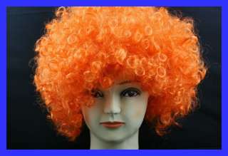 Wig # A3 Halloween orange Costume Clown Circus Hair    