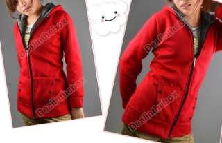 New Fashion Casual Womens Thicken Hoodie Coat Outerwear Jacket 3 