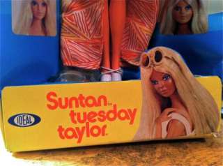 Vintage Tuesday Taylor Suntan Doll 1977 Barbie NRFB Accessories No 