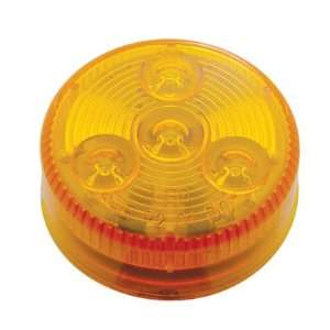  Amber 2 Round 4 LED Trailer Semi Side Marker Clearance Light 
