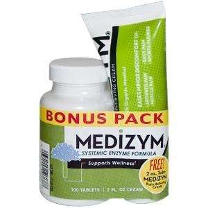  Naturally Vitamins, Medizym Systemic Enzyme Formula, Bonus 