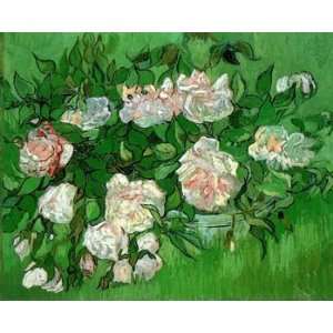   Van Gogh Canvas Art Repro Still Life Pink Roses