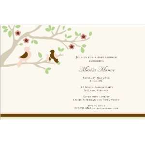  Robins Nest Girl Party Invitations 