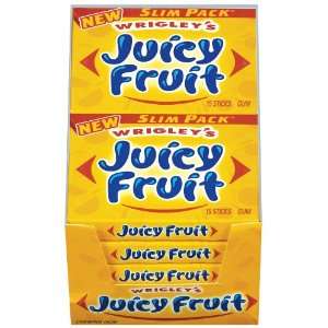 Wrigleys Juicy Fruit Gum, 15 Stick Slim Packs (Pack of 20)  