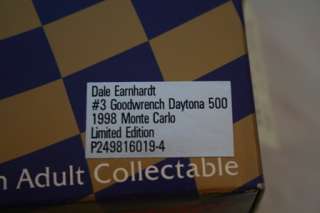 Dale Earnhardt #3 1998 Goodwrench Daytona 500 124  