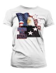   Eagle American Flag Juniors T shirt, America Patriotic Juniors Shirt