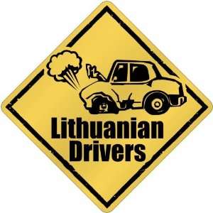   Lithuanian Drivers / Sign  Lithuania Crossing Country