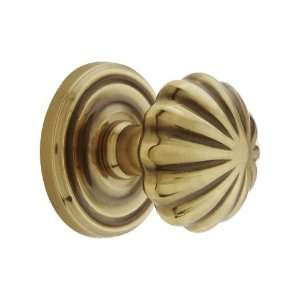  Classic Rosette Set With Fluted Brass Knobs Double Dummy 
