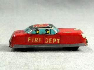  HUNGARIAN FIRE DEPT FIREMAN CHIEF CAR AUTO MODEL LITHO TIN PENNY TOY