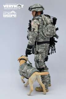 Very Hot US ARMY PM WITH DOG 1/6 Accessory SET For AMRY FIGURE