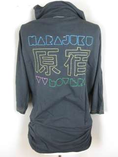 Harajuku Lovers Black Sweater Color Cape  653  