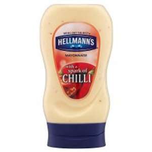 Hellmanns Mayonnaise Squeezy With A Spark Of Chilli 250g  
