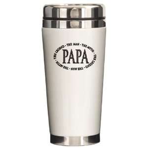  Papa The Legend Fathers day Ceramic Travel Mug by 