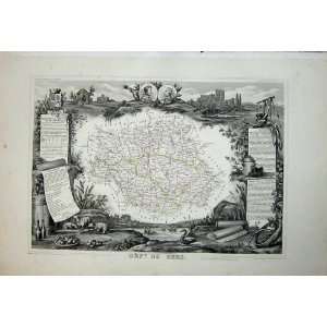   1845 Atlas National France Maps Du Gers Auch Pyrenees