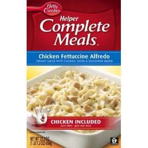 Betty Crocker Helper Complete Meals Chicken Fettuccine Alfredo   6 