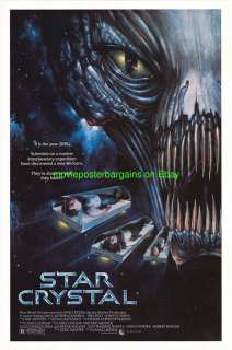 STAR CRYSTAL MOVIE POSTER 1986 SCI FI HORROR FILM  