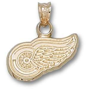  Detroit Red Wings NHL Logo 3/8 Pendant (Gold Plated 