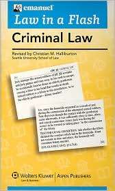   Criminal Law, (0735563977), Steven Emanuel, Textbooks   