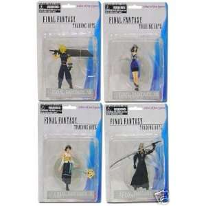 Final Fantasy VII X 4 Figure Statue Set of 4 Toys 