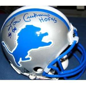    Lou Creekmer Signed Mini Helmet   Creekmur