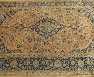 7x11 Beautiful Handmade Mute Antique Persian Kashan Rug  