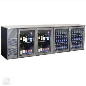    XSH(RRLL) 108 Glass Door Two Zone Back Bar Cooler