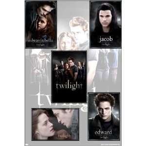  Twilight   5 Movie Poster Set Featuring Cast, Ed and Bella 