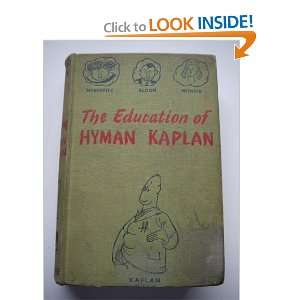  The Education of Hyman Kaplan Leonard Ross Books