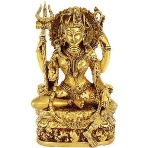   Shiva and Parvati (Ardhanarishvara)   Brass Sculpture
