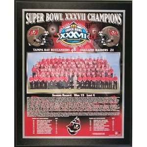  Buccaneers Healy Plaque   2002 Super Bowl Champs