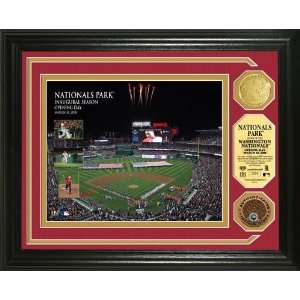 Nationals Park Inaugural Game Infield Dirt and Gold Coin Photo Mint