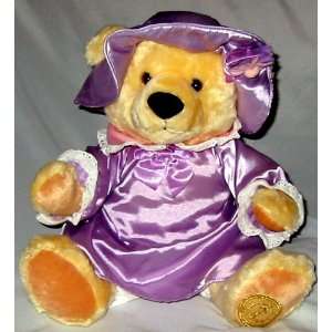  17 Thomas Kinkade Plush Bear in Lavender Outfit Toys 