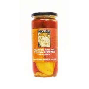 Divina Roasted Red and Yellow Peppers w/ Grocery & Gourmet Food