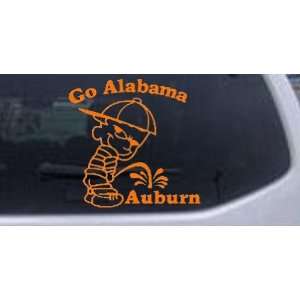 Orange 22in X 20.6in    Go Alabama Pee On Auburn Car Window Wall 
