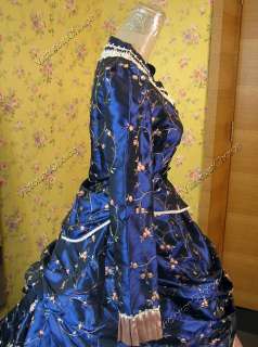Victorian French Bustle Ball Gown Cosplay Dress 131 L  