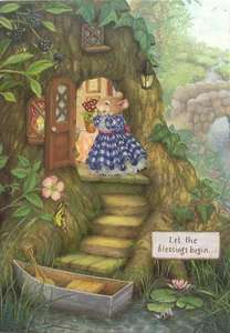 Holly Pond Hill Mouse Tree Boat Blessings New Home Card  