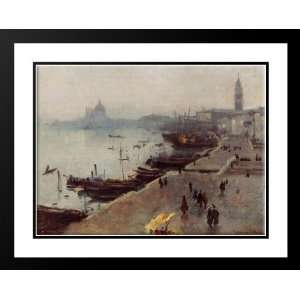   Framed and Double Matted Venice in Gray Weather