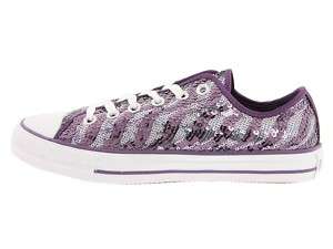 WOMENS Converse Chuck Taylor ALL STAR Sparkly Purple and Silver 