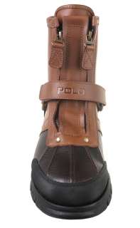 Polo by Ralph Lauren Mens Conquest Hi II Tan Briarwood Leather Boots 