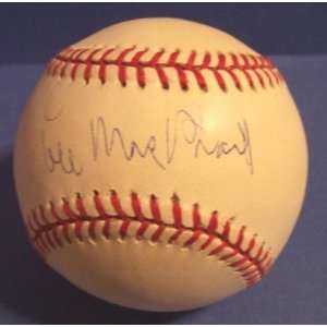 Lee McPhail Autographed Baseball 