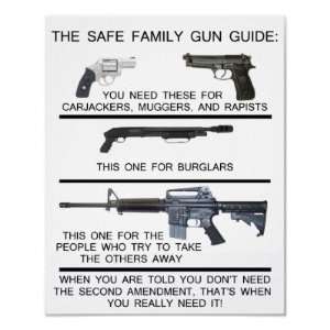  Safe Family Gun Guide Print