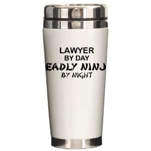  Lawyer Deadly Ninja Funny Ceramic Travel Mug by  